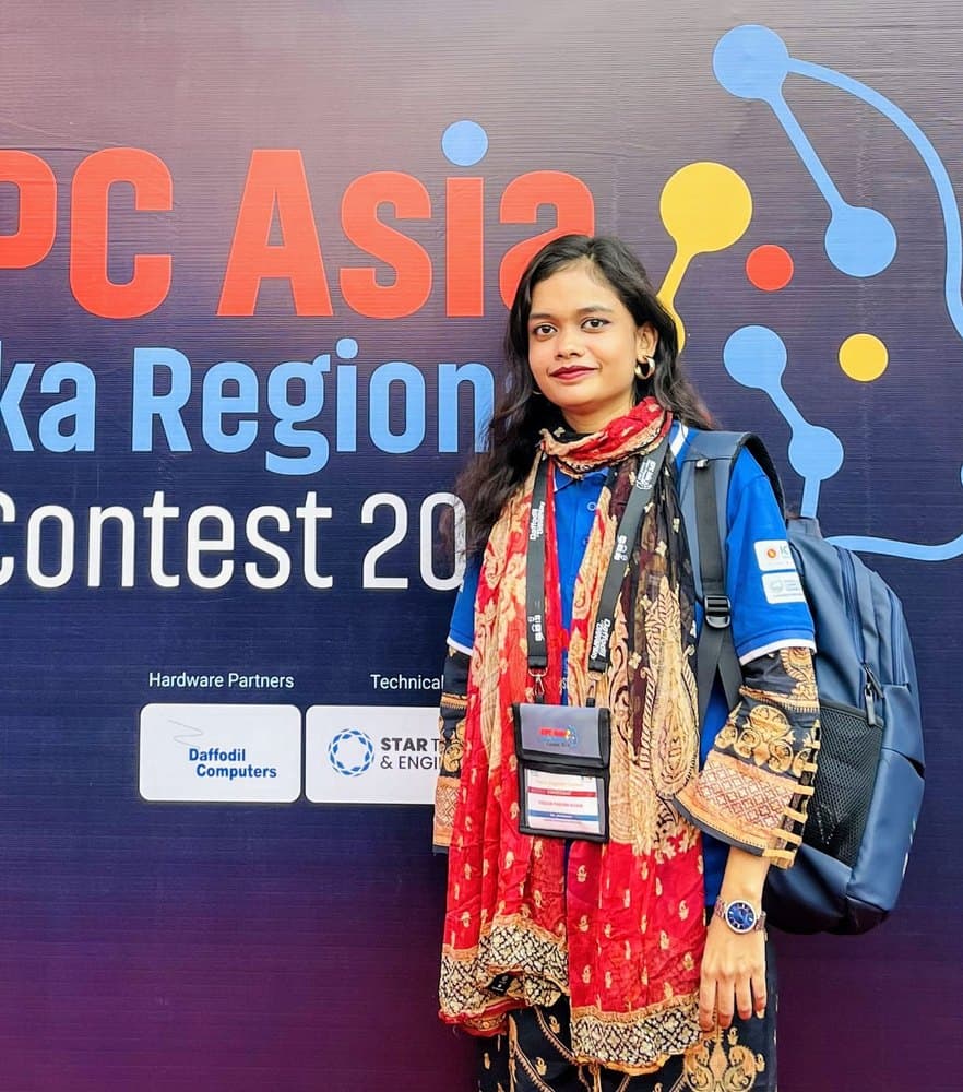 Fouzia Farhin Khan at the ICPC Asia Dhaka Regional Programming Contest